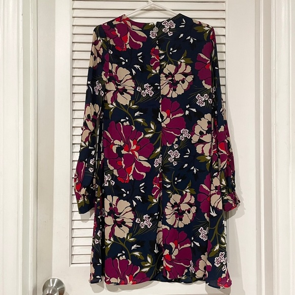 TOMMY HILFIGER Women’s Floral Print Chiffon A-Line Dress - Picture 3 of 11